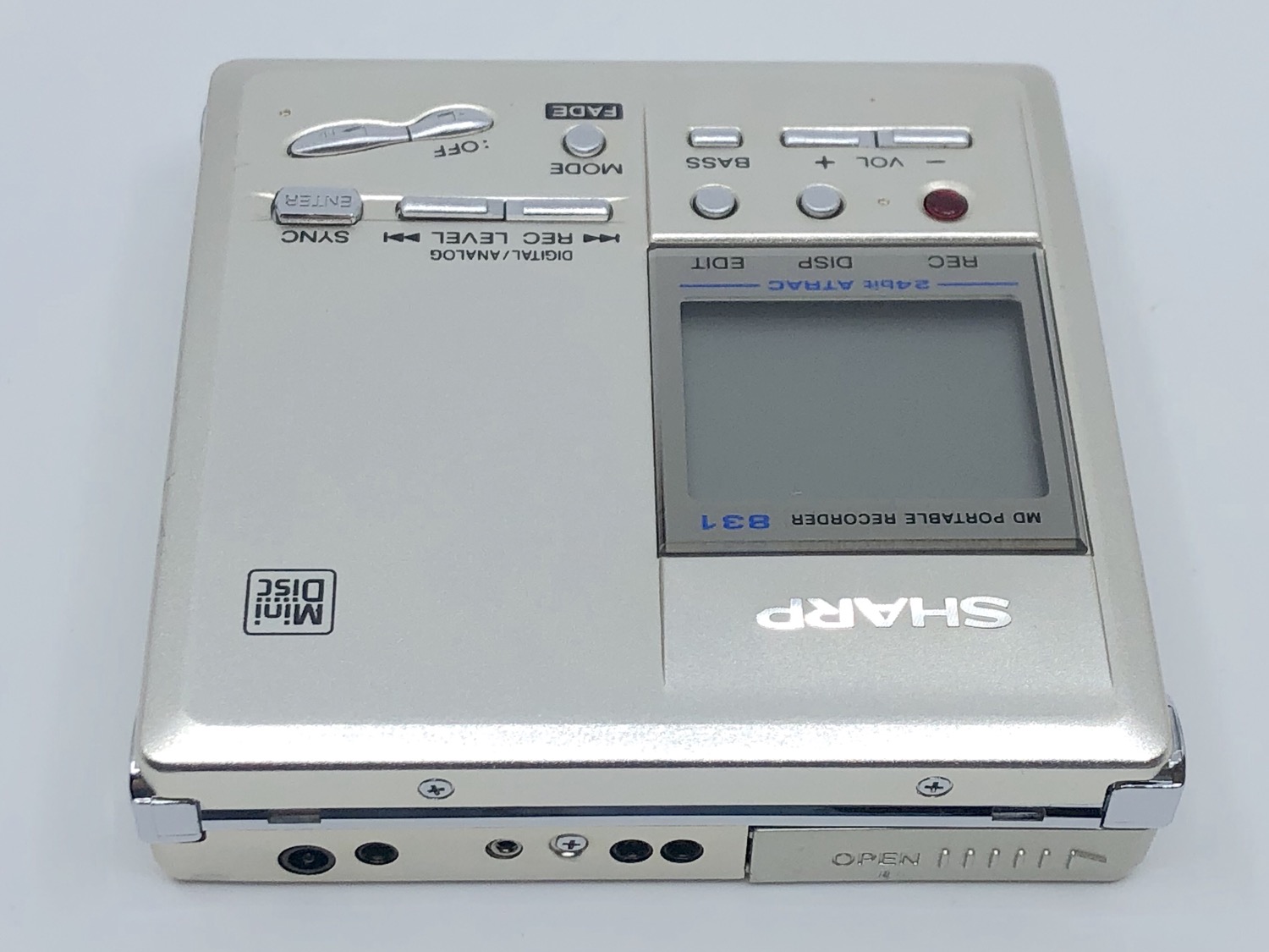 SHARP MD ポ―タブルレコ―ダ―　MD MT 831−S Sharp Md Mt831 S Minidisc Recorder | Just-MD