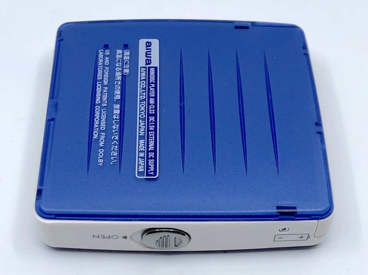 AIWA ミニディスクプレーヤー AM-CL33 Aiwa Am Cl33 Blue Minidisc Player | Just-MD