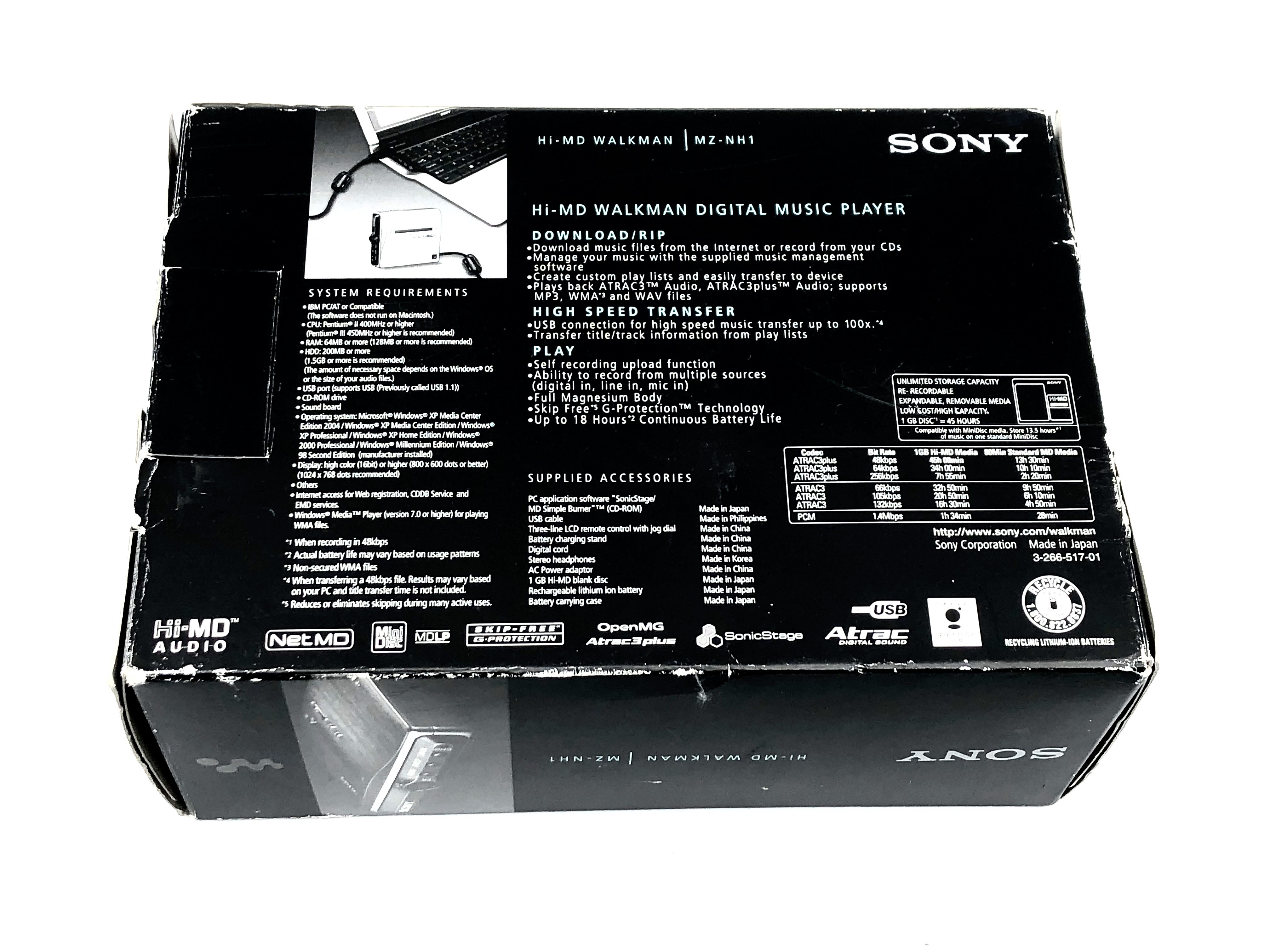 Sony Mz Nh1 Minidisc Recorder Hi Md | Just-MD
