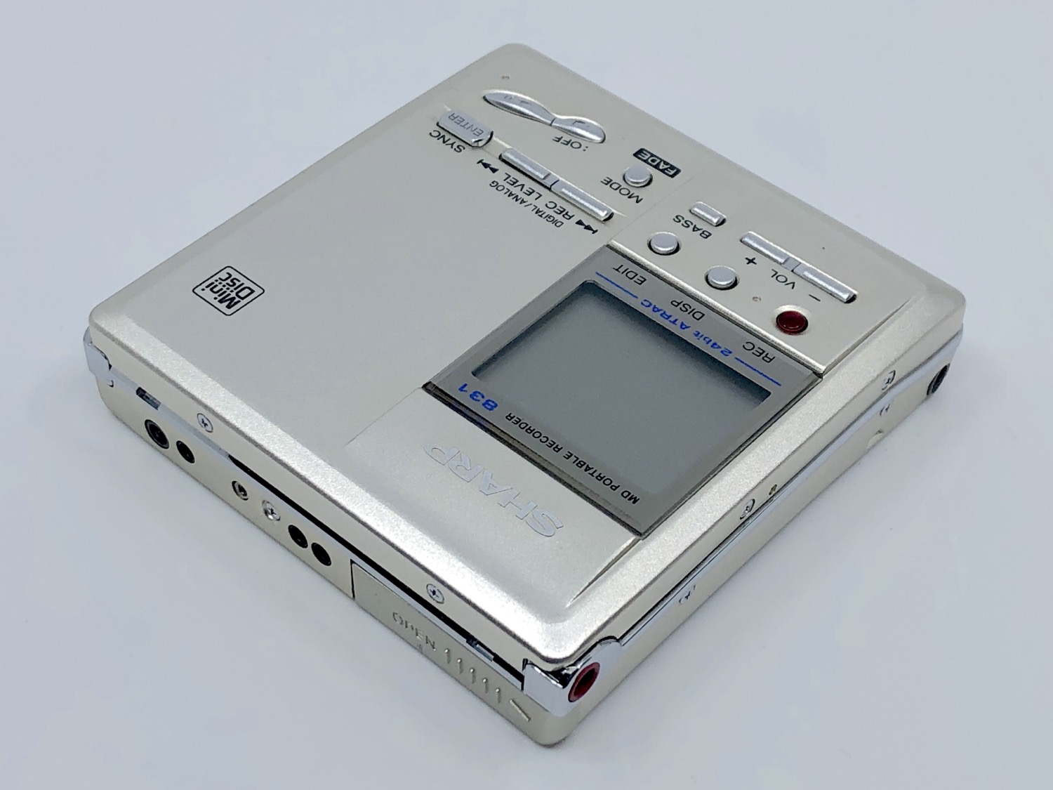 SHARP シャープ MDポータブルレコーダー MD-MT831-S Sharp Md Mt831 S Minidisc Recorder | Just-MD
